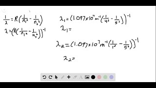 Calculate to four significant figures the longest and shortest wavelengths of light emitted by el… [upl. by Mark728]