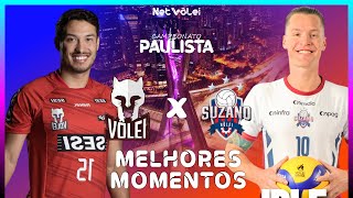 SESI vs SUZANO  Melhores Momentos  SEMIFINAL Paulista Masculino 2024 [upl. by Alinna172]