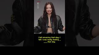 First Feeling💥 Listening Practice With BLACKPINKs Jennie SHORTS English [upl. by Lyret]