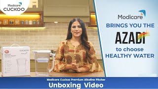 Modicare Cuckoo Premium Alkaline Pitcher  Unboxing Video [upl. by Ayhtak]