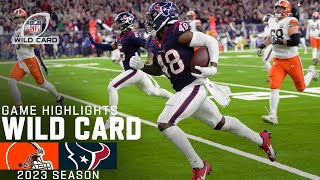 Cleveland Browns vs Houston Texans Game Highlights  NFL 2023 Super Wild Card Weekend [upl. by Warrenne565]