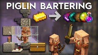 Minecraft Easy Piglin BarteringTrading Farm [upl. by Elysha]