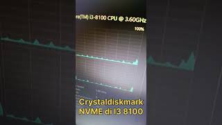 Crystaldiskmark SSD NVME di Intel Core I3 8100 intel corei38100 [upl. by Ashely301]