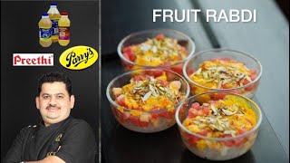 Venkatesh Bhat makes Fruit Rabdi  summer special  cold dessert  rabdi [upl. by Eremihc639]