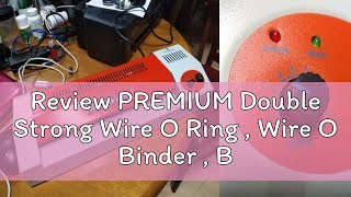 Review PREMIUM Double Strong Wire O Ring  Wire O Binder  Binding Spines Black [upl. by Bucella]