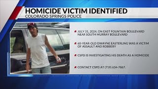 Victim identified in southeast Colorado Springs homicide [upl. by Germaine]