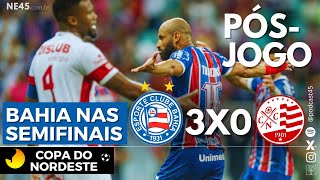 BAHIA 3X0 NÁUTICO  ESQUADRÃO DESLANCHA NO 2º TEMPO E VAI ÀS SEMIFINAIS DA COPA DO NORDESTE 2024 [upl. by Lleznod]