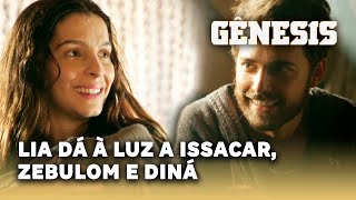 NOVELA GÊNESIS Lia é abençoada por Deus e dá à luz a Issacar Zebulom e Diná [upl. by Zorah]