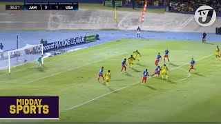 Reggae Boyz Loses to USA in CONCACAF Nations League tvjmiddaysports [upl. by Rephotsirhc756]