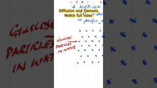 Diffusion and Osmosis SEE FULL LESSON VIDEO GCSE Biology Movement of Substances AQA EDEXCEL OCR [upl. by Dibb]