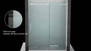 CAGLS2Frameless Shower Door with SGCCCertified Tempered Shower Glass [upl. by Nosimaj]