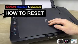 Canon Printer Reset Factory Settings  Print amp Scan Error Fix  MG3620 [upl. by Elynad785]