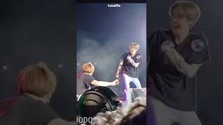 Tae slipped on stage amp hurt himself bts shorts cutelife [upl. by Temme100]