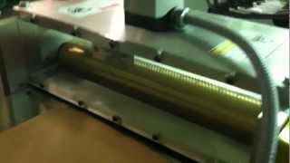 Micro perforating machine  Hand fed perforator  Pricking roll machine [upl. by Anyrak]