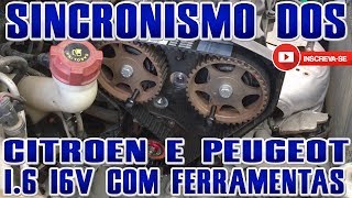 Sincronismo Motor 16 16v Citroen e Peugeot com Ferramentas [upl. by Waller]