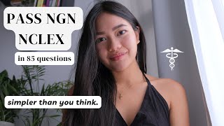 How to actually PASS the NGN NCLEX in 85 questions on your FIRST TRY  2024 [upl. by Enaerb]