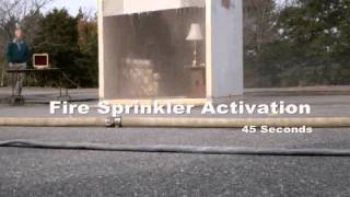 NFPA Fire Sprinkler Demonstration [upl. by Iaw]