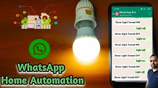 Whatsapp Home Automation Using ESP8266  Twilio  ThingEsp  ESP8266 Projects [upl. by Zondra15]