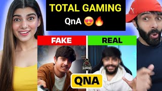 AJJUBHAI REAL FACE REVEAL  QampA  TOTAL GAMING REACTION [upl. by Tertius820]