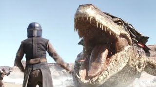 The Mandalorian  Mando VS Sea Monster  S3 E1 [upl. by Luba]