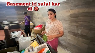 Bhootiya basement ki safai kar di aaj ☠️👹  Vlog  Sibbu Giri [upl. by Annoirb597]