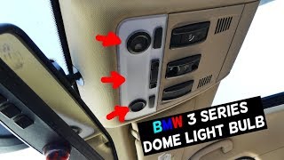 BMW E90 DOME LIGHT BULB REPLACEMENT E91 E92 E93 [upl. by Norrat221]