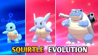 How To Evolve Squirtle Into Wartortle A d Blastoise In Pokemon Sword amp Shield  Isle Of Armor [upl. by Nodnar]