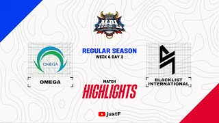 OMEGA vs BLACKLIST HIGHLIGHTS  MPL PH SEASON 13 WEEK 6 OMG vs BLCK [upl. by Eimile]