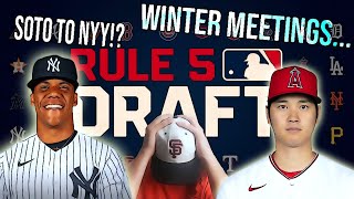 RULE 5 Draft COMPLETE  SF Giants Quiet SOTO TO NYY Ohtani RUMORS [upl. by Camel753]