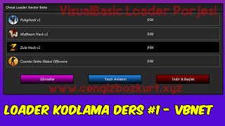 Hile Loader Kodlama Dersi 1  VisualBasic Hack Loader KodluyoruzZulaWolfteamPubgCsGo [upl. by Rochemont575]