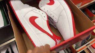 RED amp WHITE JORDAN 1 LOWS ALREADY AT THE NIKE OUTLETS 🤦🏽‍♂️ [upl. by Darian]