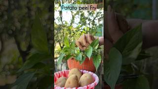 Potato peel’s ￼ snacks recipe 🥔🍟￼￼youtubeshorts viralvideo cooking food [upl. by Arakat]