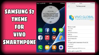 Tema Samsung S7 Untuk HP Vivo amp ROM Vivo  Samsung S7 Theme For Vivo Tested On Vivo Y55L [upl. by Haerdna]