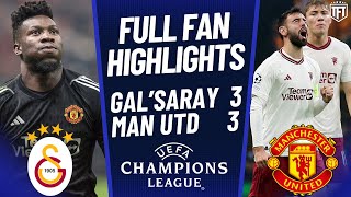 Man United BOTTLE IT AGAIN ONANA OUT Galatasaray 33 Manchester United Highlights [upl. by Zap479]