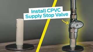 How to Install a SharkBite Supply Stop Valve for CPVC Pipe [upl. by Ab]