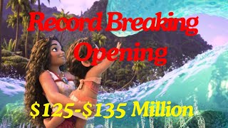 Moana 2 Tracking For Record Breaking Thanksgiving Opening [upl. by Aryek]