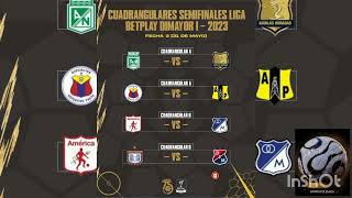 Fixture Liga Betplay 2023 I Cuadrangulares Semifinales ⚽⚽💯❤️⚽ [upl. by Nirehtac]