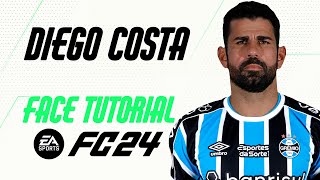 EA FC 24  DIEGO COSTA FACE TUTORIAL  STATS GRÊMIO [upl. by Nadnal]