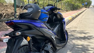 Yamaha Aerox 155  My Honest Review  155 cc Engine  First Ride Experience  yt youtube [upl. by Reprah]