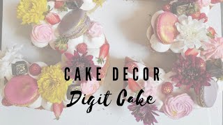 How To Make A Digit Cake  CAKE DECOR [upl. by Cattima]