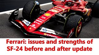 Ferrari truth about SF24 updates  issues and strengths of Ferrari F1 car before and after update [upl. by Schaab469]