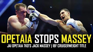 JAI OPETAIA STOPS JACK MASSEY  POST FIGHT REVIEW NO FOOTAGE [upl. by Torosian]