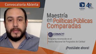 Convocatoria  Maestría en Políticas Públicas Comparadas X promoción 2021  2023 [upl. by Damien735]