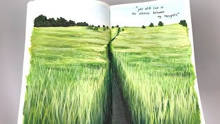 Green Field Painting Time Lapse [upl. by Shelah]