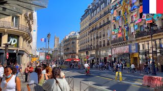 🇫🇷【4K】Paris Summer Walk  Rue de Rivoli  Île de la Cité  Île SaintLouis  Quai Henri IV [upl. by Inwat105]