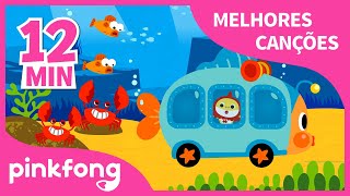 Bebê Tubarão no Ônibus e mais músicas infantis   Compilação  Pinkfong Canções para crianças [upl. by Junette803]