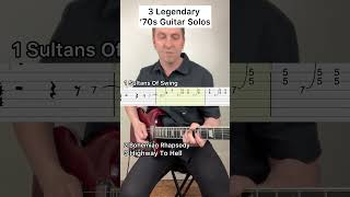 3 Legendary ‘70s Guitar Solos  Tabs easyguitartabs guitarsheetmusic guitarsolo guitarcover [upl. by Symon]