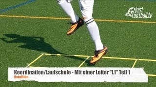 Fussballtraining Laufleiter quotL1quot  Koordination  Kondition [upl. by Fredra]