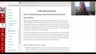 3 Day Diet Analysis Instructions [upl. by Ardnuyek131]