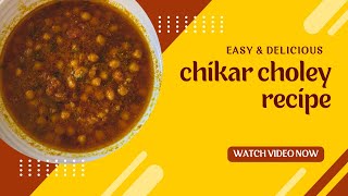 Chikar choley recipe  channy ka salan  simple chikar choley recipe  jjat pat tyar channa salan [upl. by Alarice]